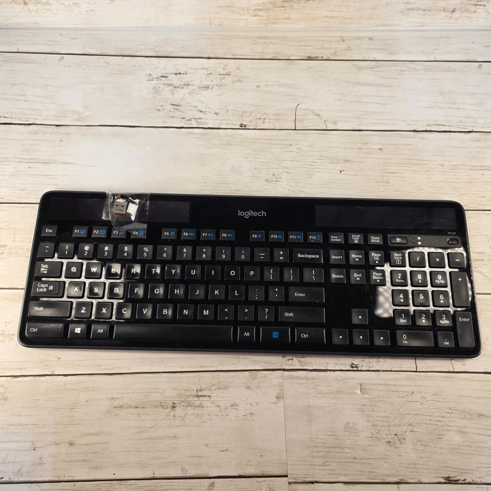 Logitech K750 Wireless Solar Keyboard for PC Black with Unifying USB Receiver